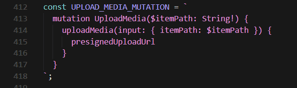 Upload Mutation
